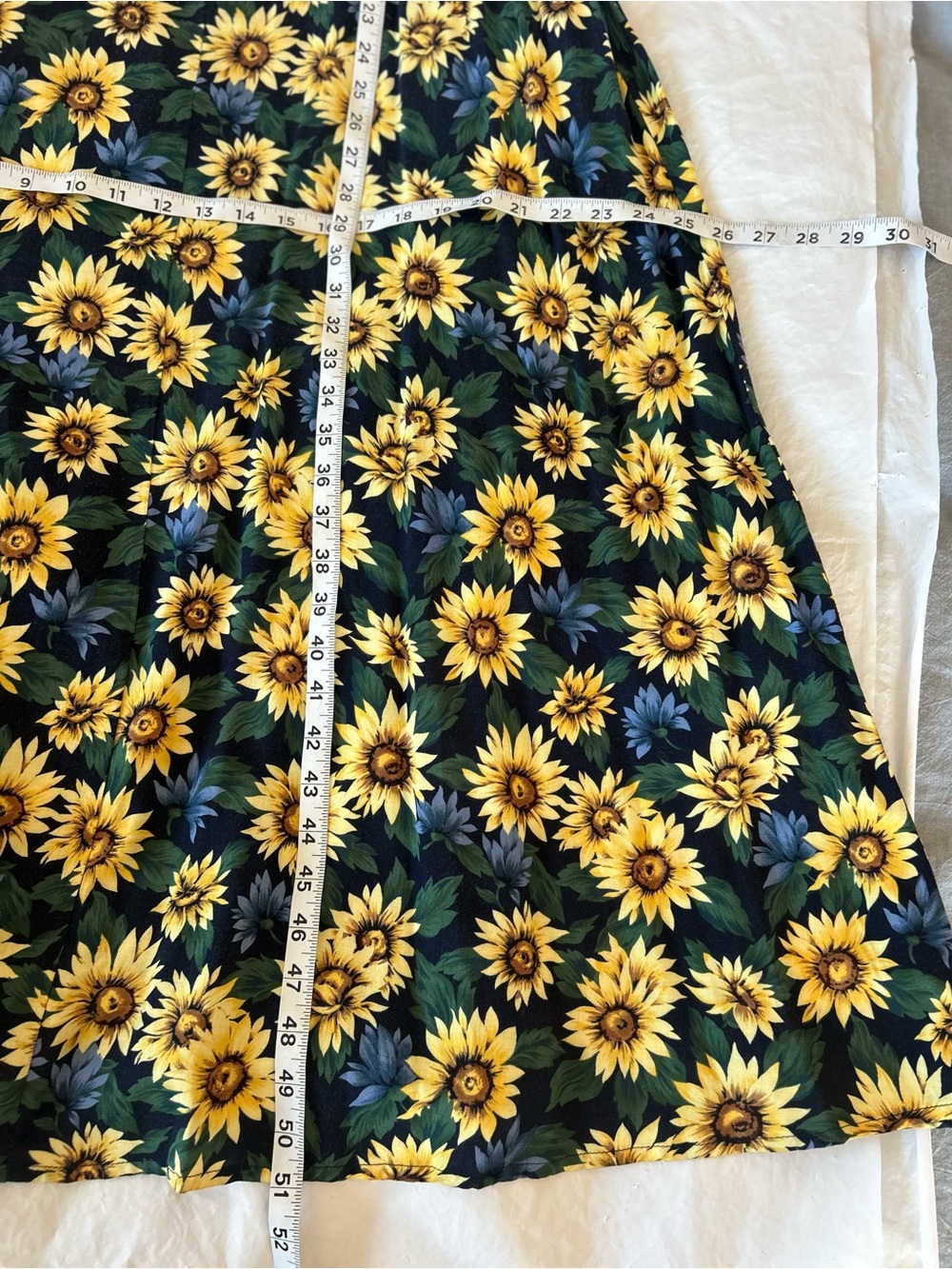 90s Vintage Sunflower Print Sleeveless Maxi Dress Size M Grunge Boho - Picture 11 of 11